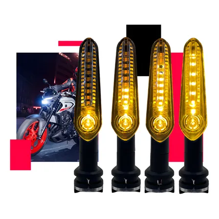 Kit 4 Piscas Seta Led Mt03 Mt07 Mt09 Factor Fazer Fz 150-250
