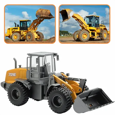 Patrola Brinquedo Carregadeira Escavadeira Case 721e Trator