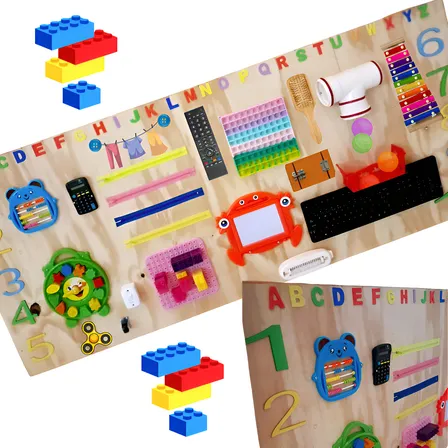 Painel Montessori Sensorial Infantil Educativo ( 1.5mt)