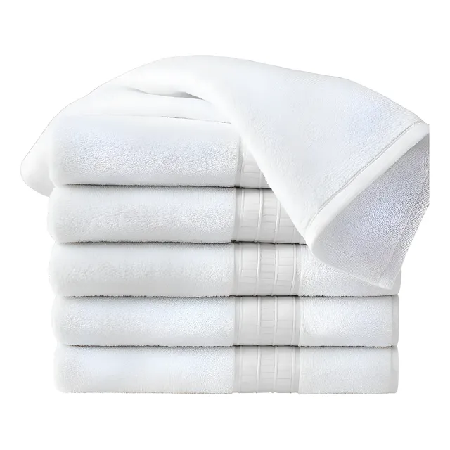 Kit 10 Toalha Banho Grossa Hotelaria Cor Branco Liso