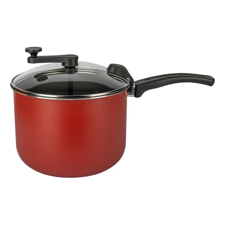 Pipoqueira Antiaderente Cozillar 4,5 Litros Tampa De Vidro