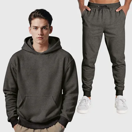 Conjunto Calça Blusa Moletom Canguru New Academia Masculino