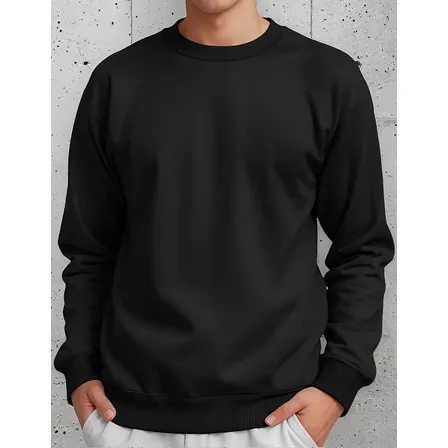 Moletom Blusa De Frio Unissex Gola Careca S Bolso Promoção