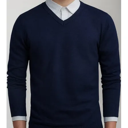 Suéter Masculino Gola V Malha Blusa Slim Inverno
