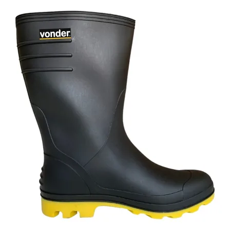 Bota Galocha Pvc Forrada Impermeável Super Leve