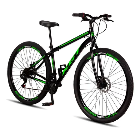 Bicicleta Aro 29 Aço Carbono Freios A Disco 21 Marchas
