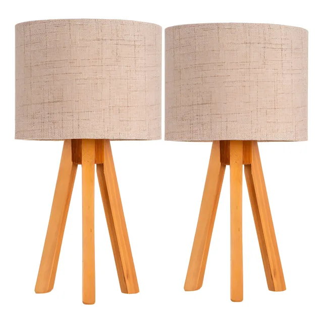 2 Abajur Luminaria De Mesa Sala Quarto Escritorio Moderno
