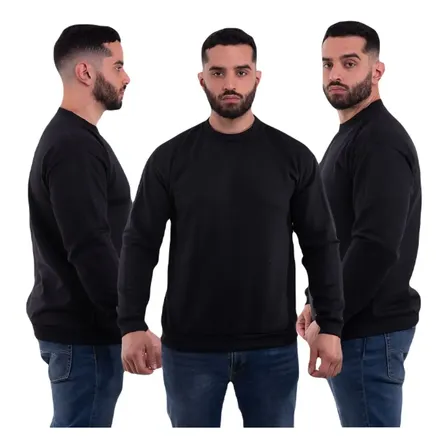 Kit 10 Blusa Gola Redonda Careca Masculina Flanelada Atacado