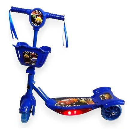 Patinete Infantil Com Led E Som Green Verde