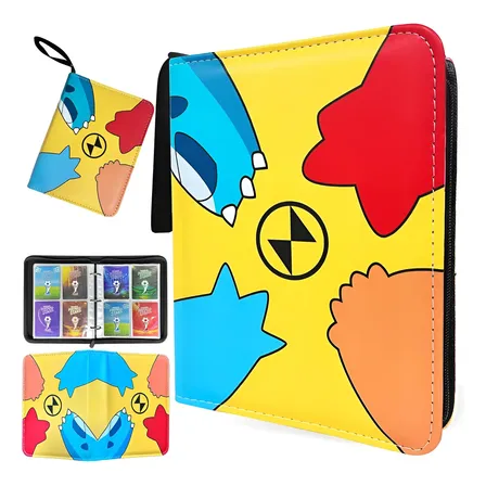 Fichário Álbum Para Cartas Pokémon - 400 Cartas Pasta Ziper