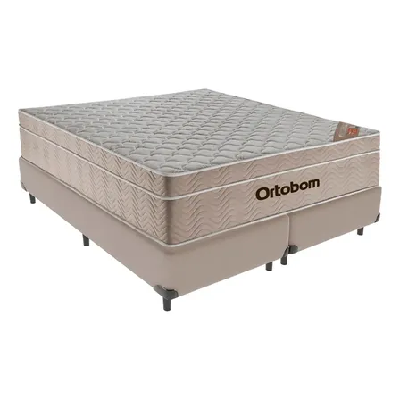 Cama Box E Colchão Airtech Springpocket Molas Queen Ortobom