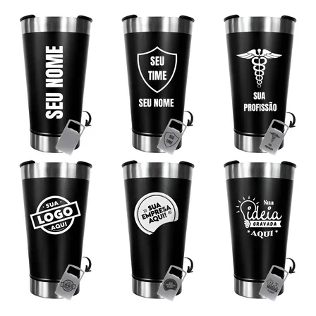 50 Copos Térmico Personalizado C/ Nome Logo Time C/ Tampa.