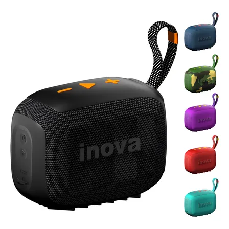 Caixa Som Bluetooth Portátil Tws Grave Potente Com Radio 15h