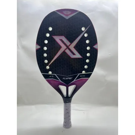 Raquete Beach Tennis Flyper Juvenil Metalizada + Carbono 3k