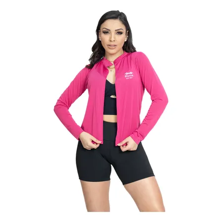 Casaquinho Casaco Blusa Proteção Solar Uv50+ Praia Academia
