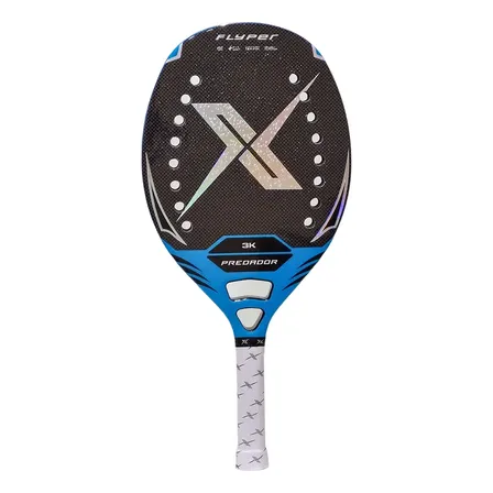 Raquete Flyper Predador Leve 315g 2025 Fibra + Carbono