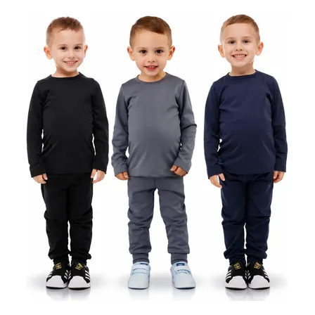 Kit 3 Conjunto Térmico Peluciado Blusa Calça Infantil 1 A 14