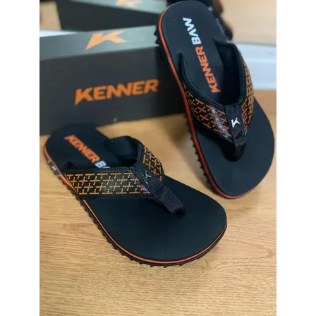 Chinelo Sandália Kenner Kivah Baw Laranja Mais Vendido