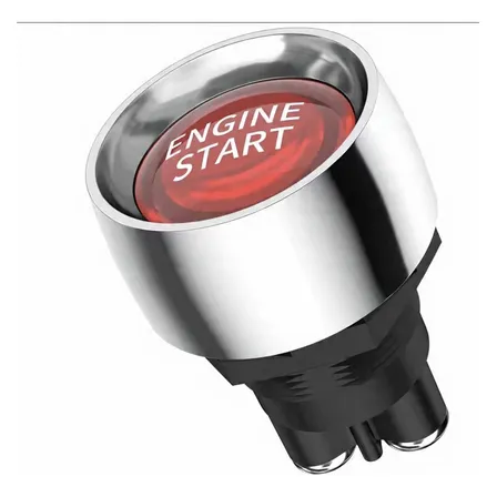 Botão De Partida Start Engine Com Led Iluminado Universal