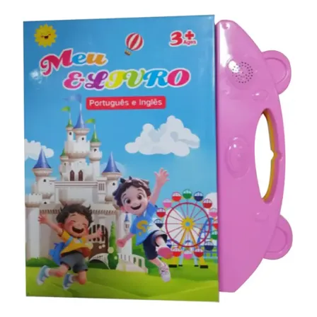 Livro Interativo Bilingue Pt/en Com Som E Toque Para Criança