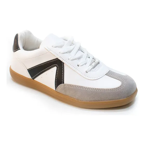 Tênis Casual Feminino Vizzano Camurça Metal Confortável