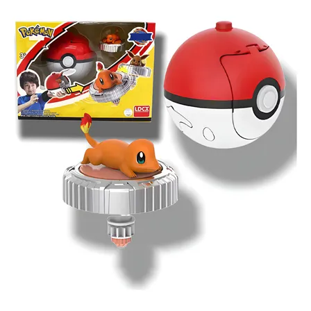 Pokebol Arena Pokémon Beyblade Com Lançador