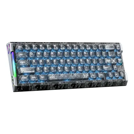 Teclado Attack Shark R68 He 8khz 60% De Fibra Magnética De C