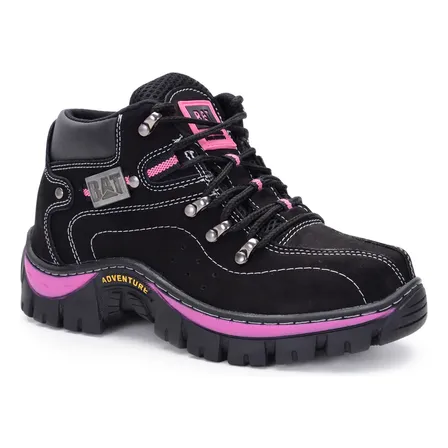 Coturno Adventure Feminino Couro Legítimo Dia A Dia