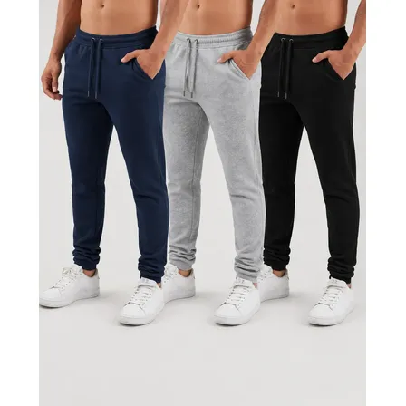 Kit 3 Calças Jogger Moletom Masculino Adulto Flanelado Frio