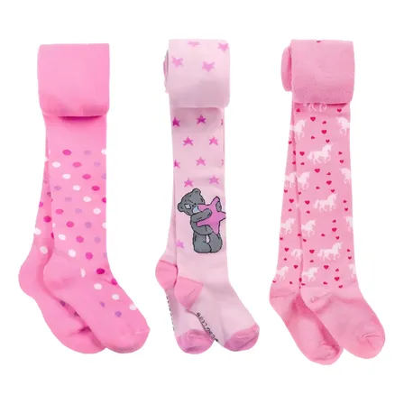 Kit 3 Meia Calça Grossa Infantil Ate 12anos Fio 40 Inverno