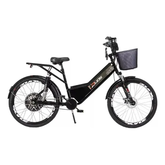 Bicicleta Elétrica Duos Confort Full Preto 800w 48v 15ah