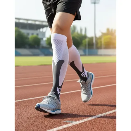Meia De Compressão Elástica Anti Varizes Esportiva Corrida