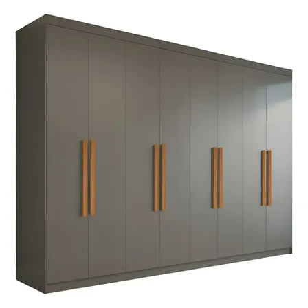 Guarda Roupa Casal 8 Portas 4 Gavetas Paris Espresso Móveis