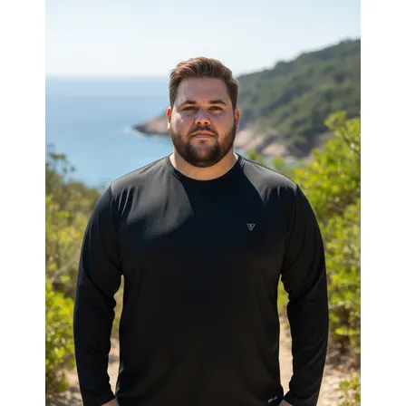 Camiseta Plus Size Segunda Pele Térmica Proteção Solar Uv
