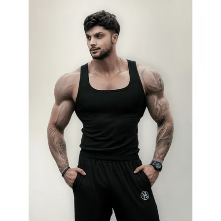 Regata Masculina Americana Cbum Malha Canelada Premium