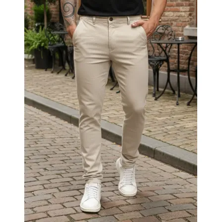 Calça Sarja Skinny Masculina Em Alfaiataria Premium Lycra