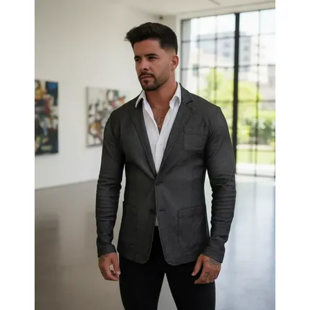 Blazer Masc Premium Slim Fit Bengaline Corte Italiano Social
