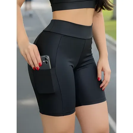Short Fitness Suplex Moderno Com Bolso Reforçado Academia