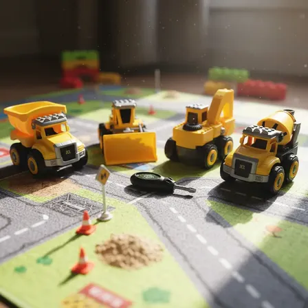 Carrinho De Montar E Desmontar Criança Bombeiro Educativo
