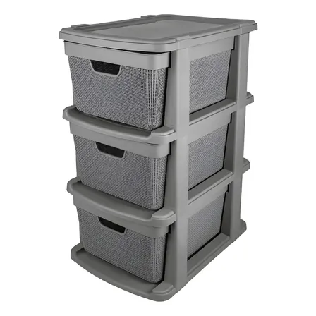 Organizador Gaveteiro Jaguar - Chão 3 Gavetas 15litros Cores