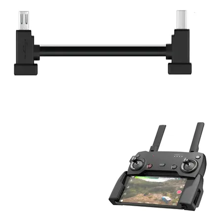 Cabo Otg Dados 15cm Micro Usb Control Dji Mavic Spark Mini 2