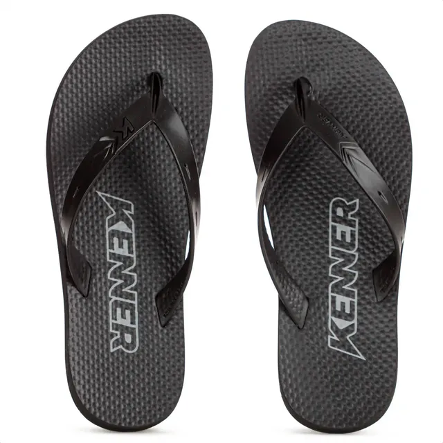 Chinelo Kenner New Summer Preto Confortável Verão Masculino