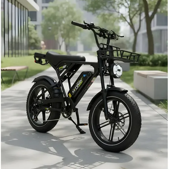 Bicicleta Elétrica V8 Fat Bike 750 W 48v Bateria De Lítio