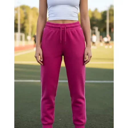 Calça Moletom Feminina Com Risquinho Lateral E Casual 4517