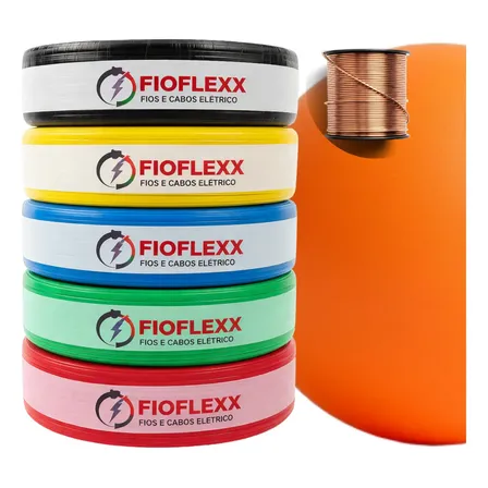 Fio Elétrico 4,0mm Cabo Flexível 4 0mm 750v Rolo 100 Metros