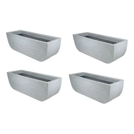 Kit 04 Vasos De Polietileno Para Plantas Jardineira N 06