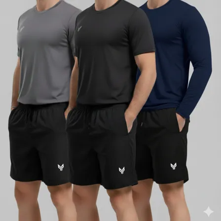 Kit 3 Short Corrida Masculino Bermuda Academia Treino Dry