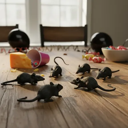 Kit 12 Ratinho Aranha Morcego Halloween Assustador Decorar