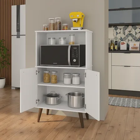 Suporte Para Microondas Forno Cozinha Casa Organizador