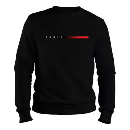 Blusa Moletom Gola Redonda Masculina Estampa Paris Original